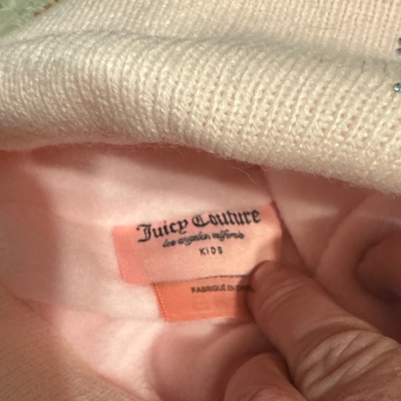 Juicy Couture Light Pink Kids Hat and Glove Set - Picture 2 of 3